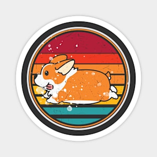 Colorful Corgi for Dog lovers Magnet